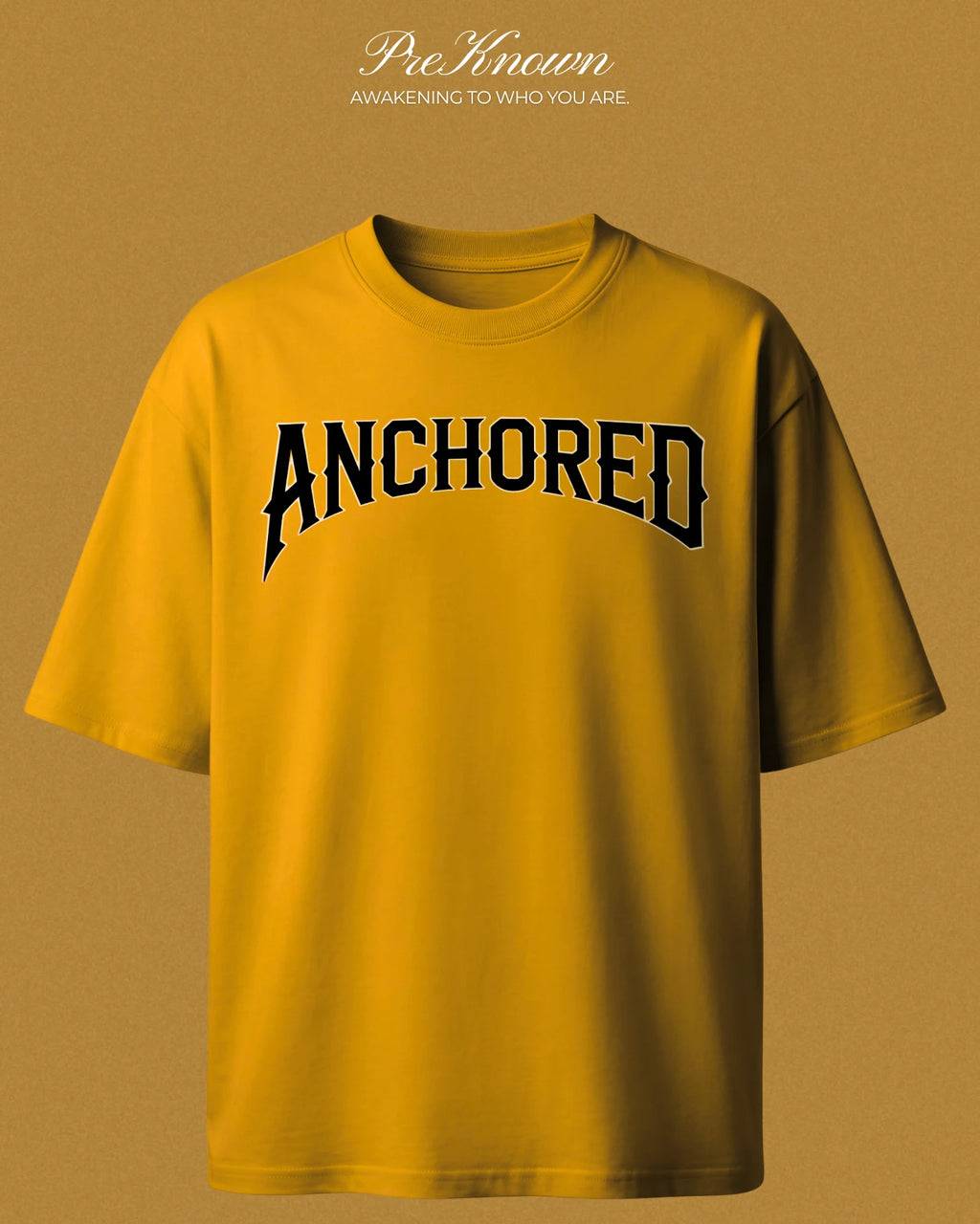 Golden Yellow Anchored T-Shirt