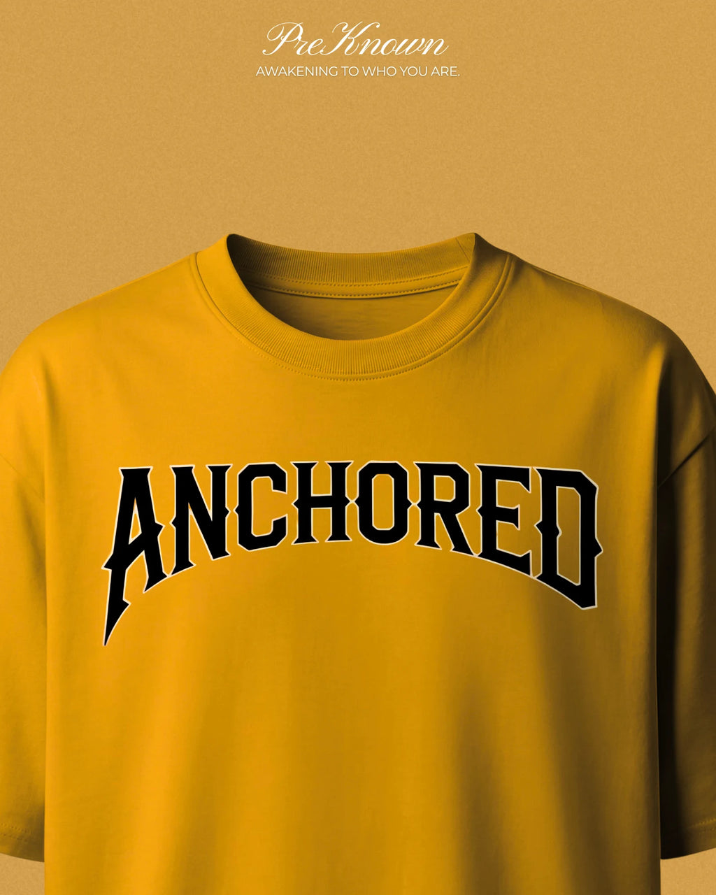 Golden Yellow Anchored T-Shirt
