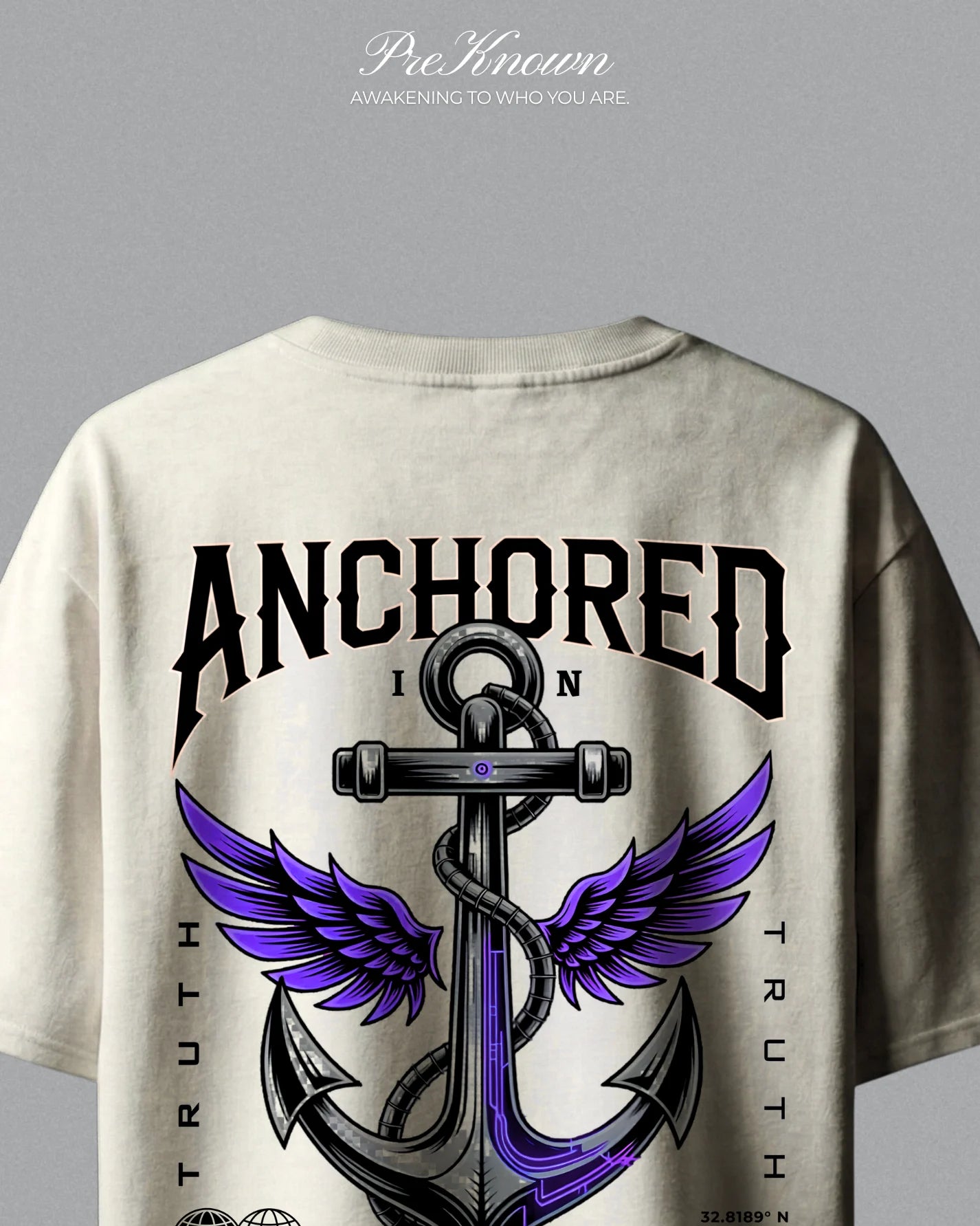 White Anchored in Truth T-Shirt