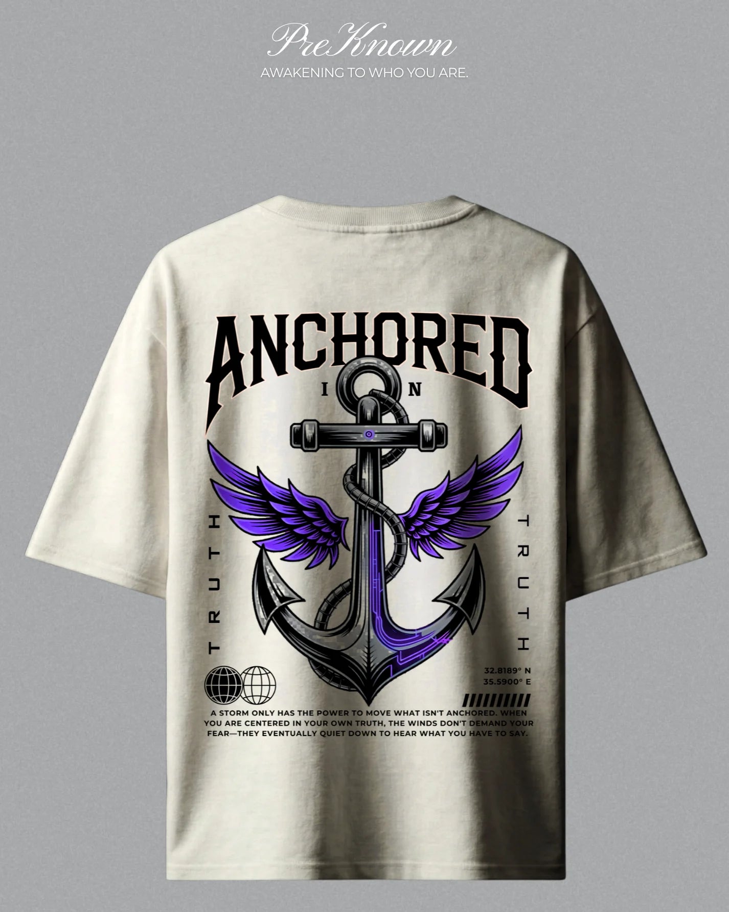 White Anchored in Truth T-Shirt