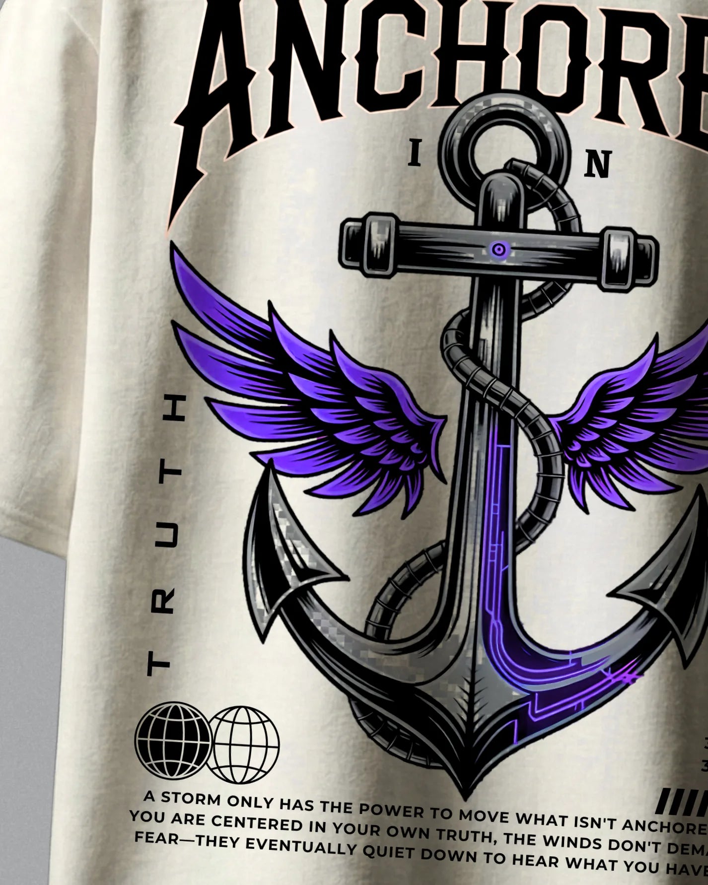 White Anchored in Truth T-Shirt