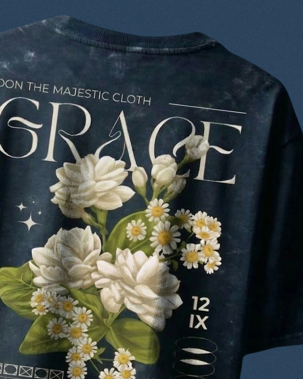 Navy Blue Majestic Grace T-Shirt